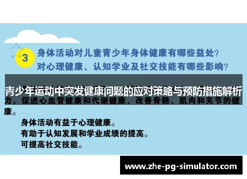 青少年运动中突发健康问题的应对策略与预防措施解析